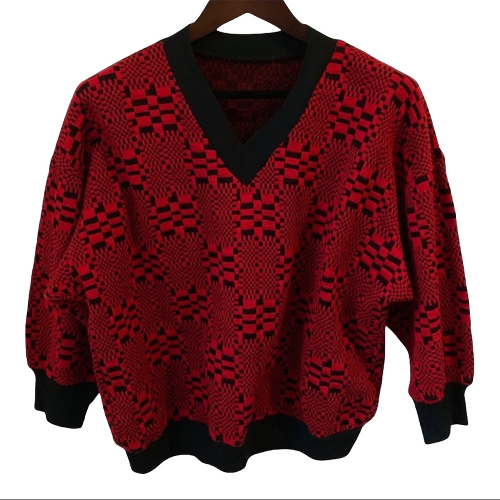 Vintage V-Neck Sweater L
